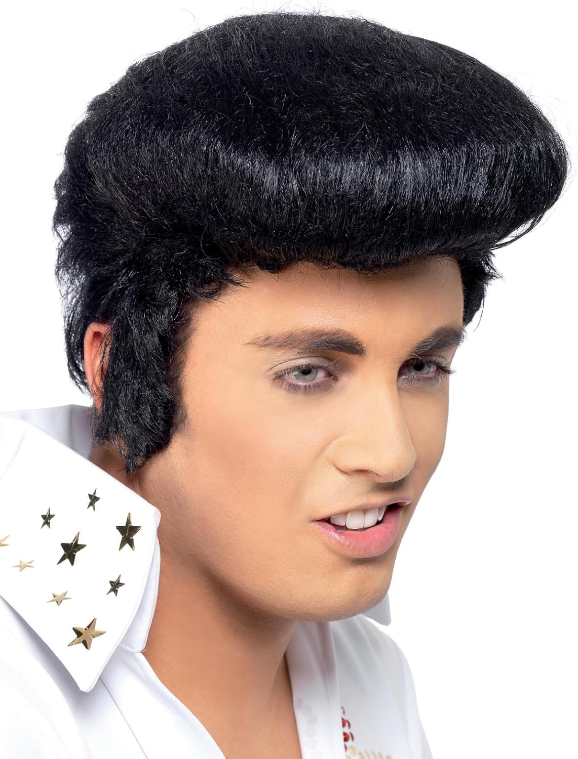 Smiffys Officially Licensed Elvis Deluxe Wig. New but open scruffy box