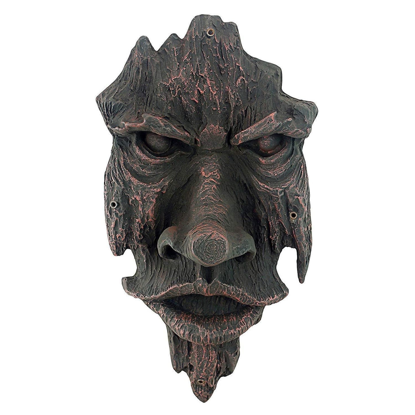 Design Toscano The Spirit of Nottingham Woods Greenman Wall Sculpture, 38 cm, Polyresin, Woodtone