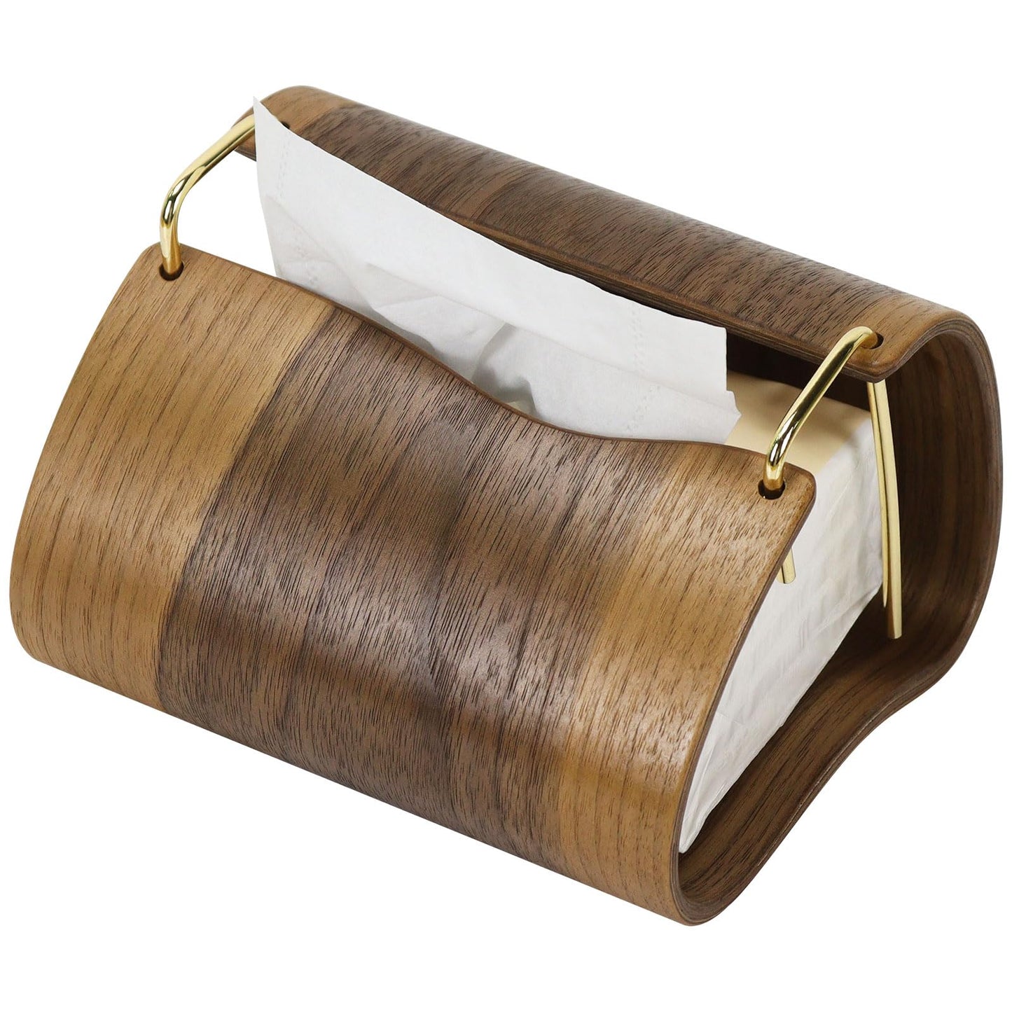 Walnut Tissue Box Holder, Creative Tissue Holder Bathroom Simple Tissue Box Office Decor for Bedroom, Dinner, Car Decoration Home Wooden Tissue Box