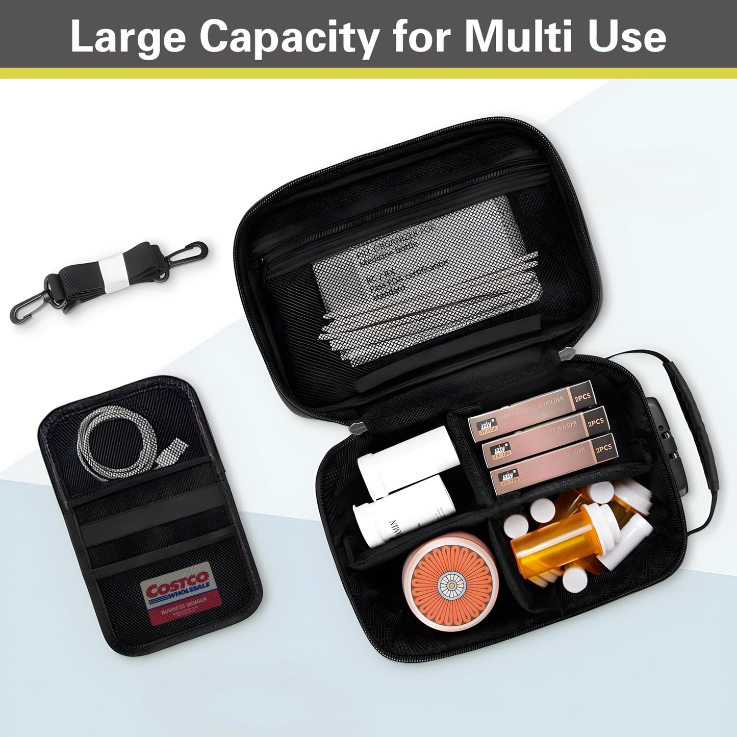 Kazaigou 16-in-1 Smell Proof Stash Box with Combination Lock