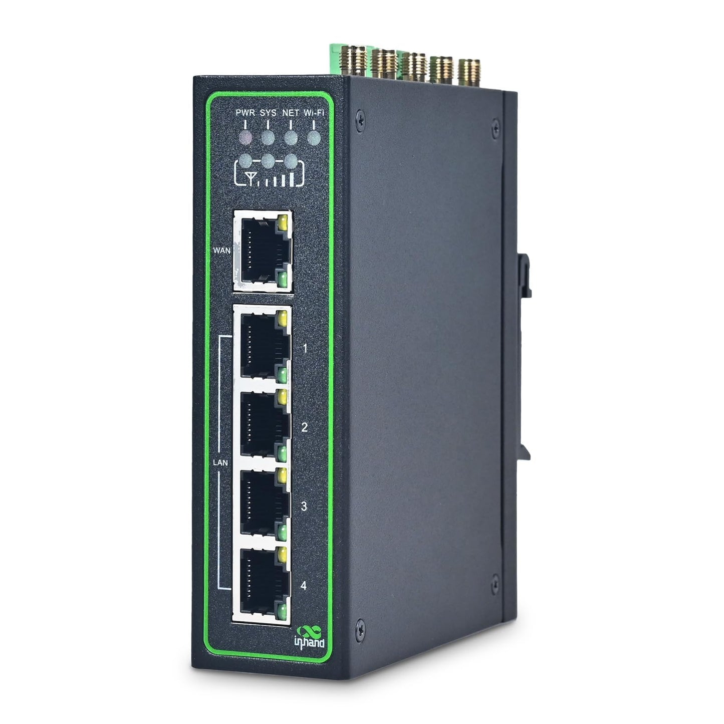 InHand Networks IR315 4G Industrial Router,LTE CAT4,Wi-Fi,IoT Gateway,VPN Router, Dual Sim Slots,5 Fast Ethernet Ports RJ45,Din-Rail,Cloud