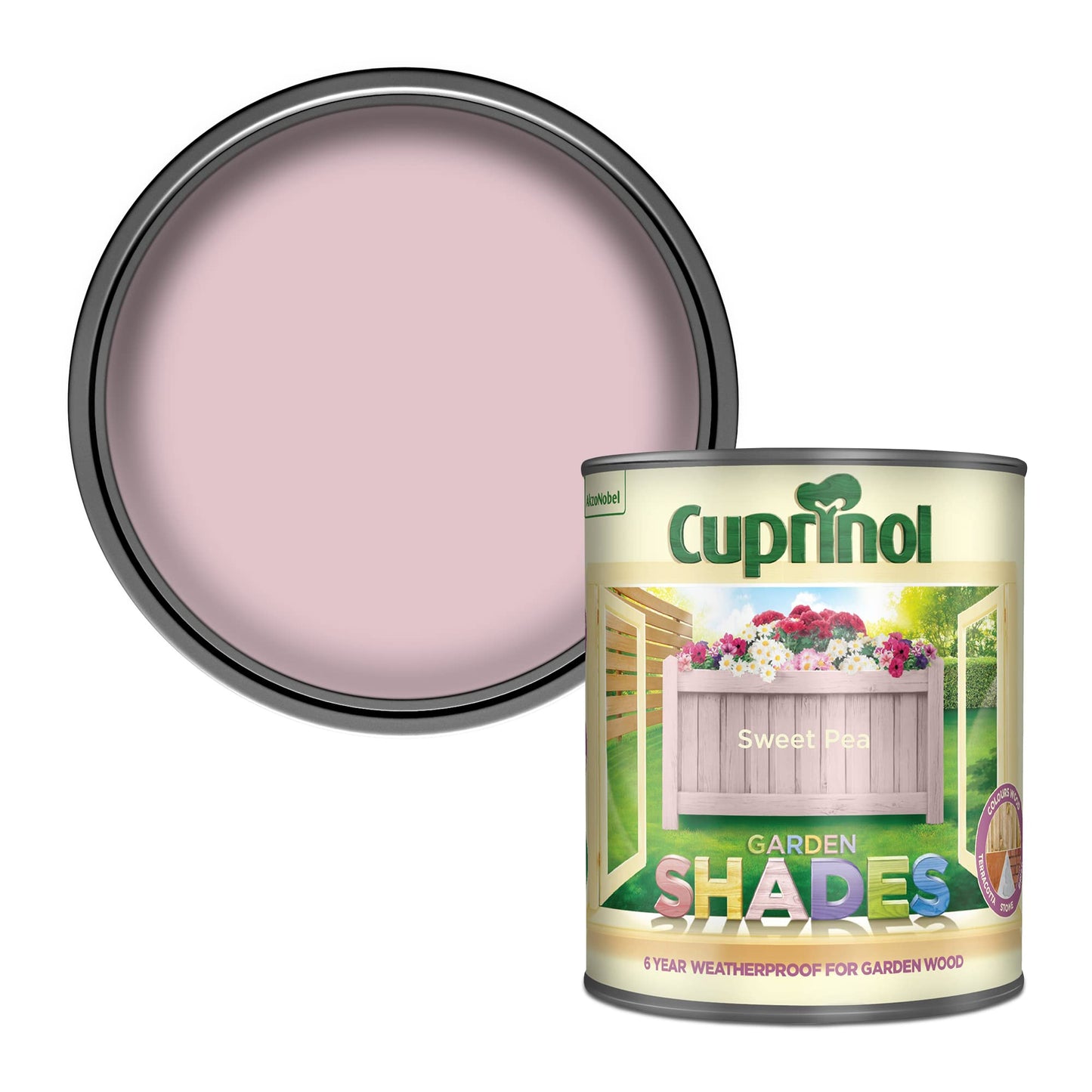 Cuprinol Garden Shades Exterior Woodcare, Sweet Pea, 1 Litre