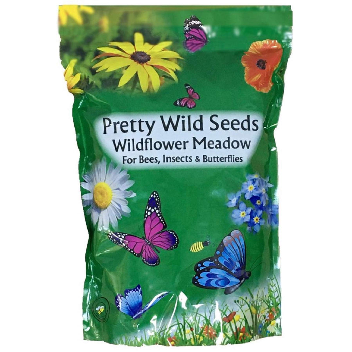 UK 100% Wild Flower Seed Mix Annual & Perennial Meadow Plants Attracts Bees & Butterfly (500g) Pure Wildflower Seeds Mix 3