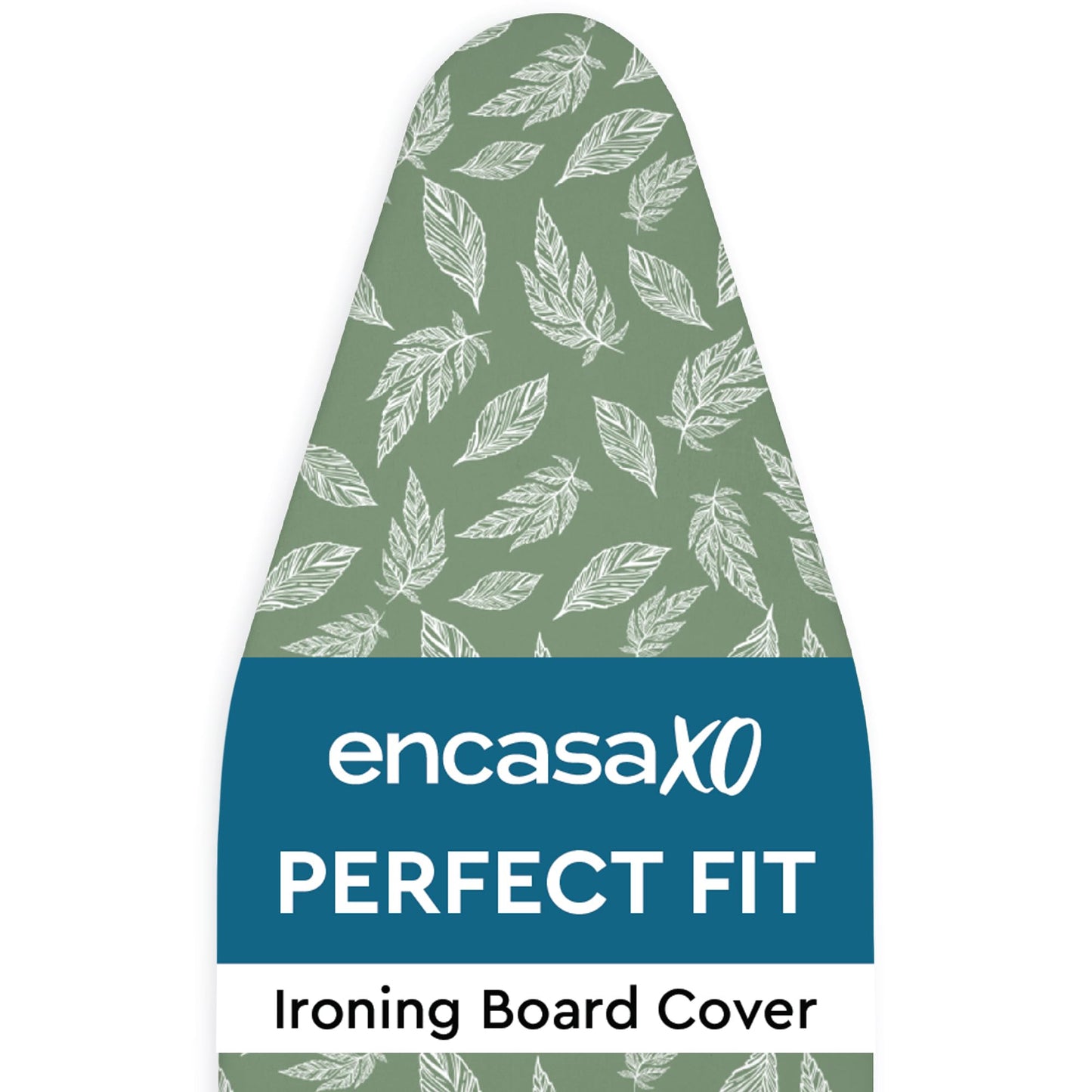 Encasa XO Ironing Board Covers and pad 112x34 cm- Thick 3mm Felt Padding, Drawstring Tightening & Lock, Heat Reflective, Scorch & Stain Resistant, for