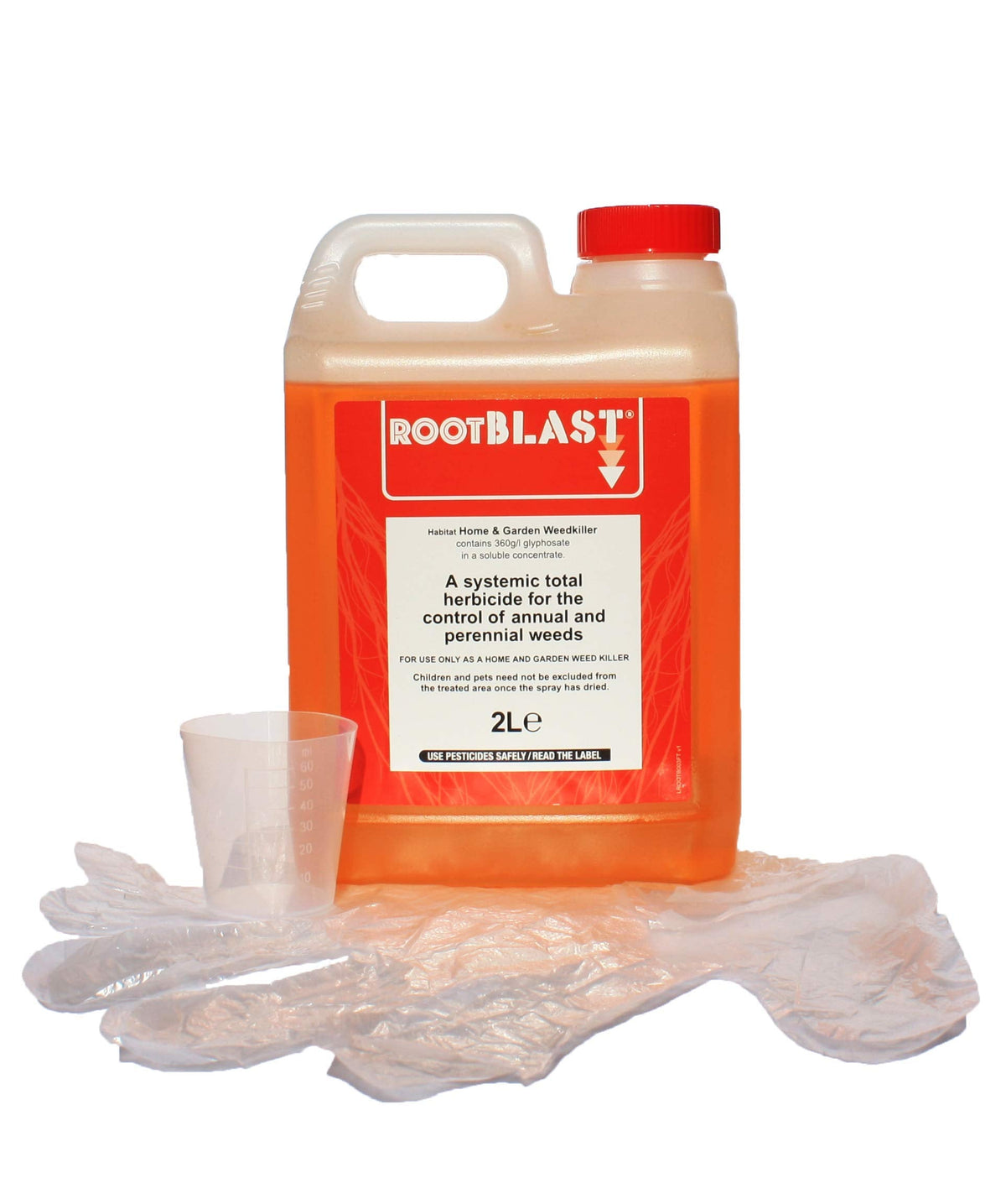 Rootblast Home & Garden Glyphosate Weedkiller | Commercial Strength Weed Killer | Treats up to 3332 sq.m | 2 x 1 Litre Bottle + Complimentary