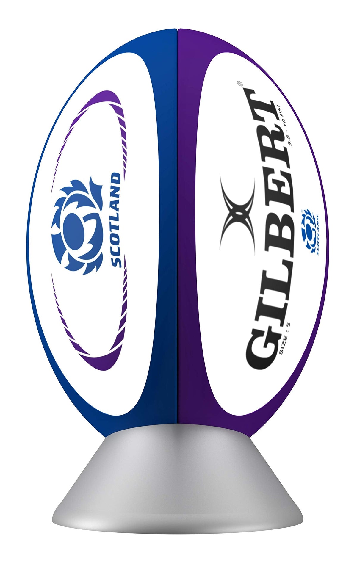 Rugby Ball Scotland Globall Adults and Kids Night Light | Official SRU & Gilbert Licensed Night Lamp | Rugby Gifts for Men and Women | Cool Bedroom