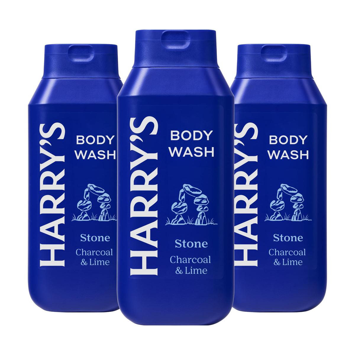 Harry's Men's Body Wash Shower Gel, Stone, 532ml, Pack of 3 - No Parabens, Sulfates, or Dyes