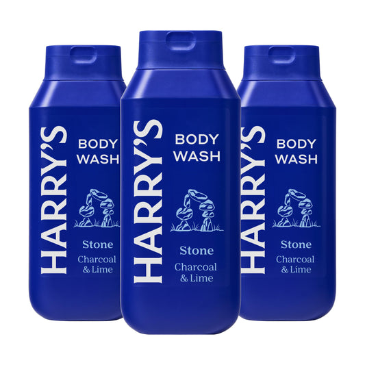 Harry's Men's Body Wash Shower Gel, Stone, 532ml, Pack of 3 - No Parabens, Sulfates, or Dyes