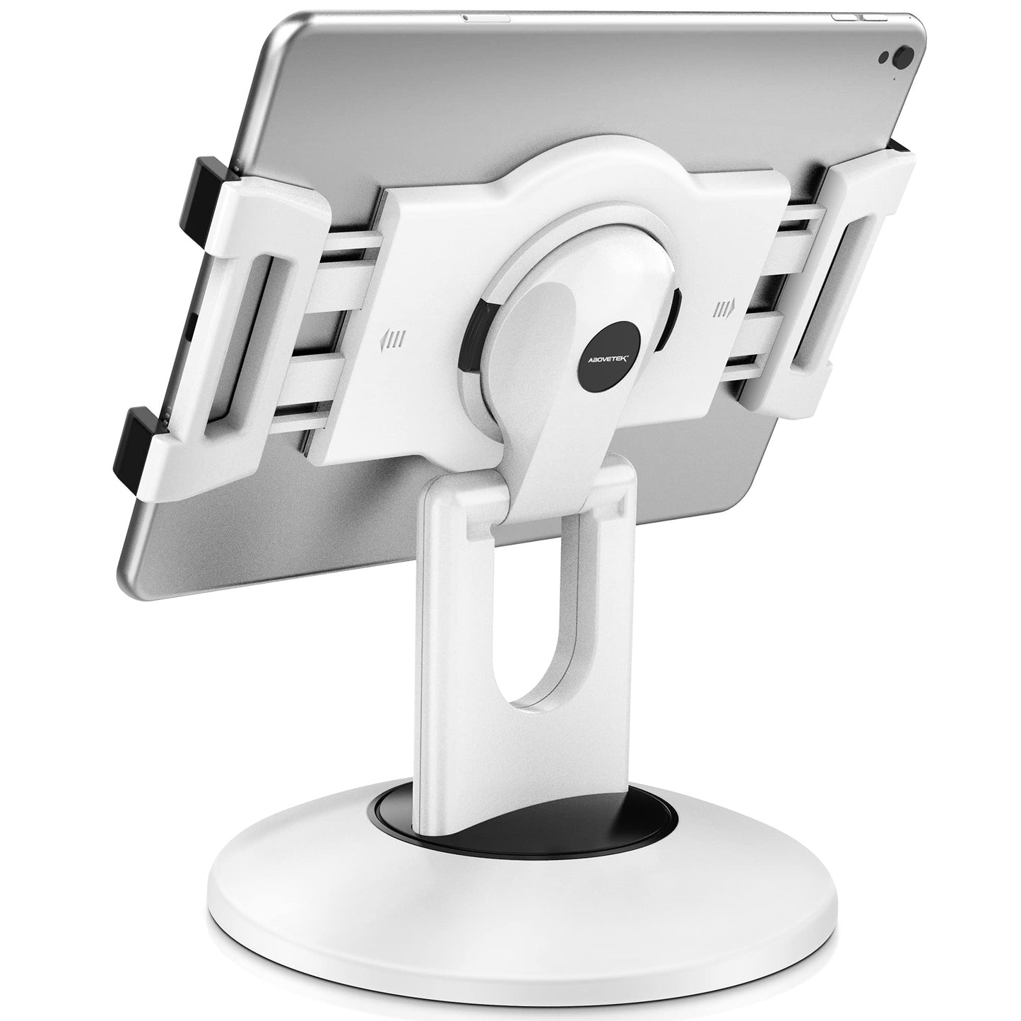 AboveTEK Retail POS Tablet Stand, 360? Swivel Business iPad Stand, 6-13" iPad Pro/Air/Mini Commercial Tablet Mount Holder, Rotating Design for Store