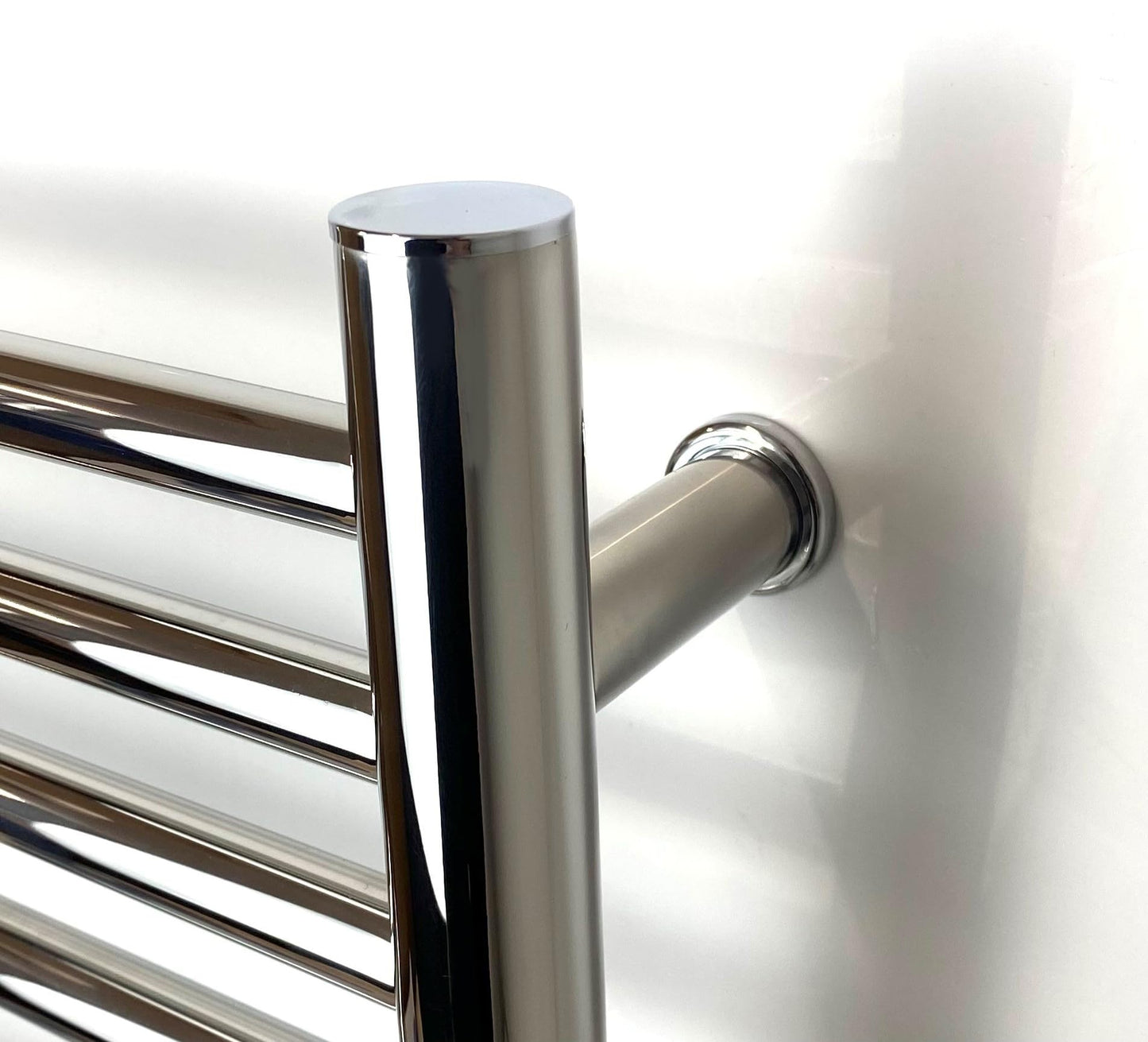 Manissa Siena Stainless Steel Electric Heated Towel Rail 300mm W x 720mm H Mirror Polished Finish Towel Radiator