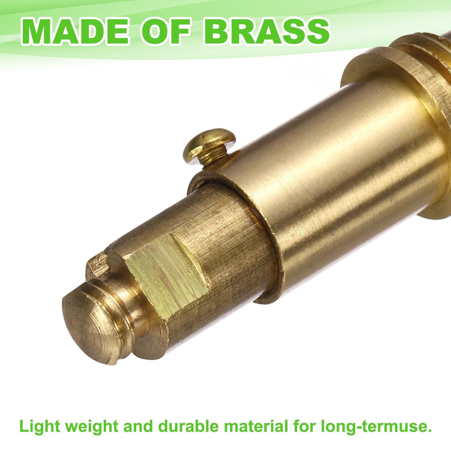 sourcing map 2Pcs Basin Sink Clicker, Replacement Sink Basin Clicker Brass Push Spring Plug for Home Bathroom Bathtub Sinks Drain Stopper