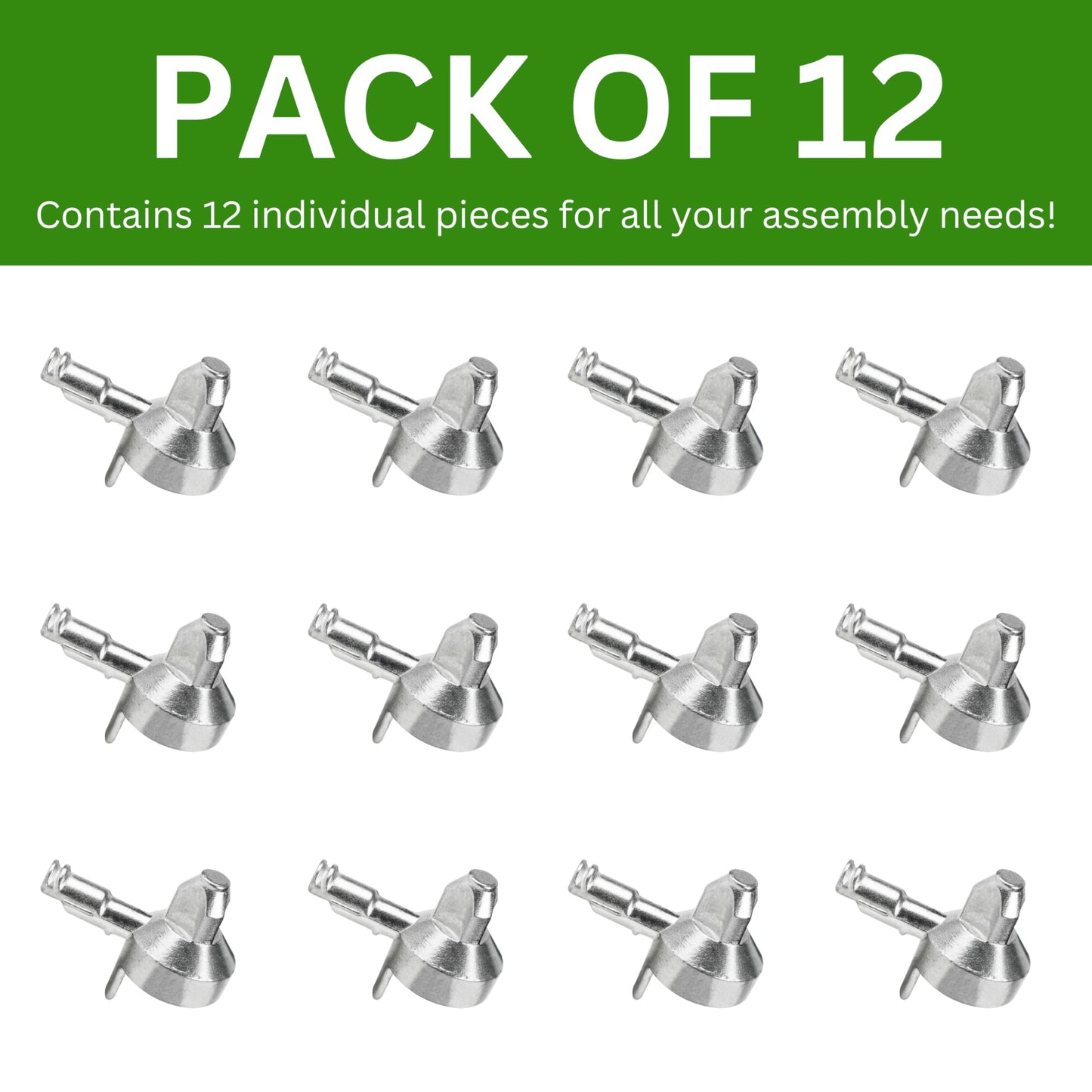 Spare Hardware Parts Billy Shelf Pins (Compatible with IKEA Part #131372) (Pack of 12)