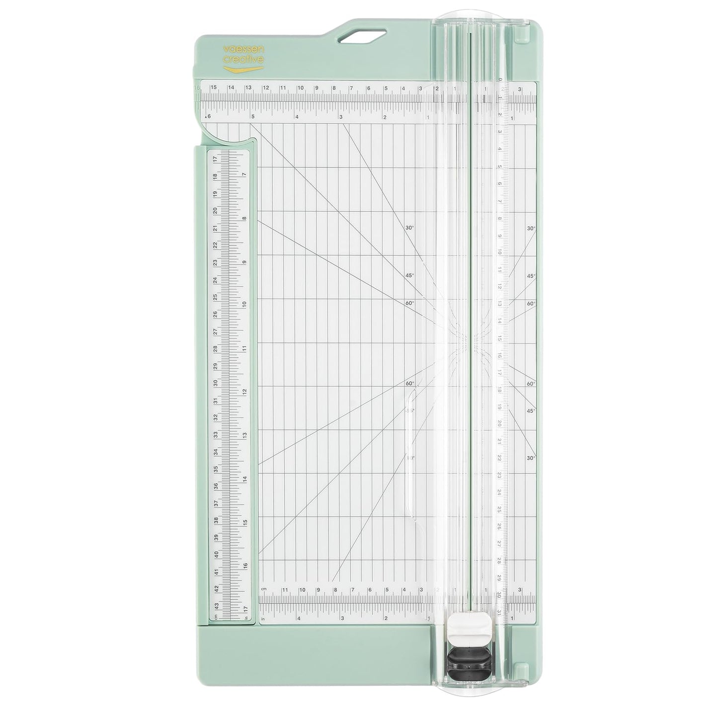 Vaessen Creative Trimmer and Scoring Board 6" for Scrapbooking, Cardmaking and Other Paper Crafts, Mint Green, 15,2 x 30,5 cm