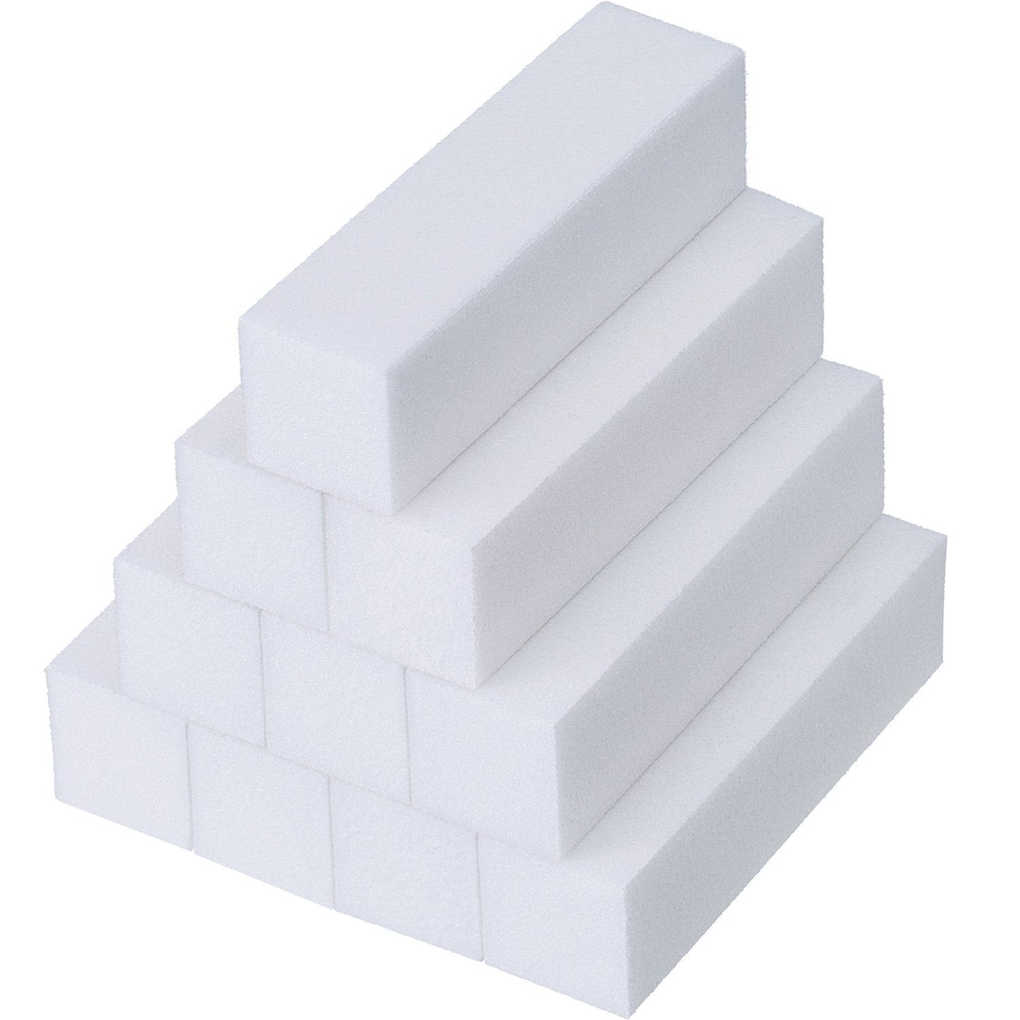 10pcs White Nail Buffer Block Set, Professional White Buffer Block Nail File Sanding Block Acrylic Nail Art Care Tips Sanding File Tool Manicure Tool