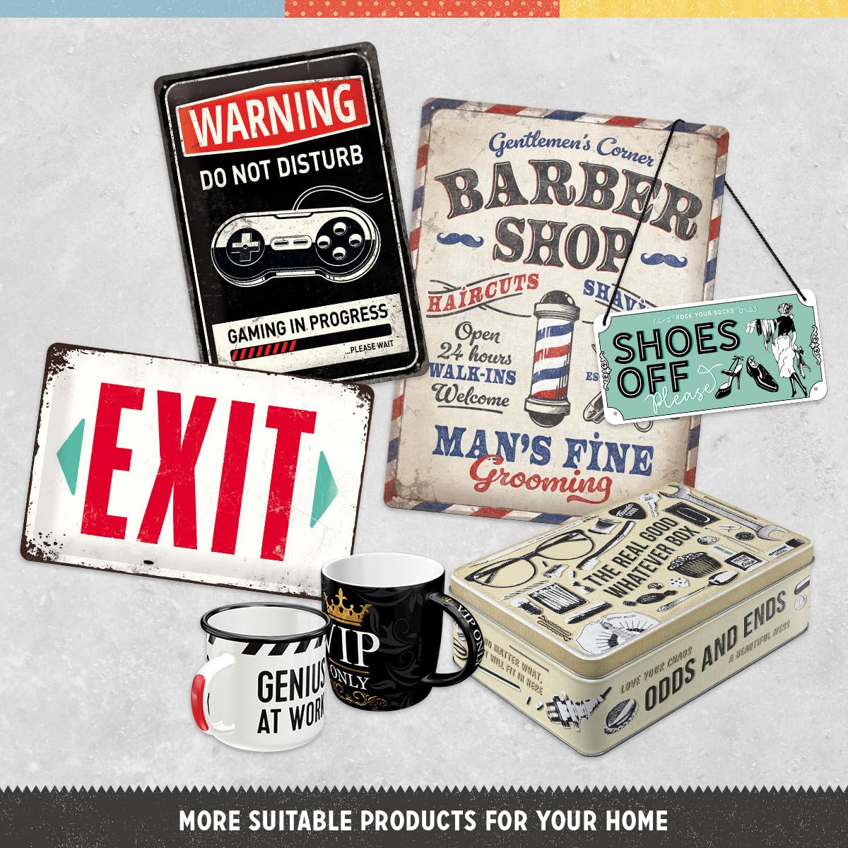 Nostalgic-Art Warning Exclusive VIP Storage Box Flat