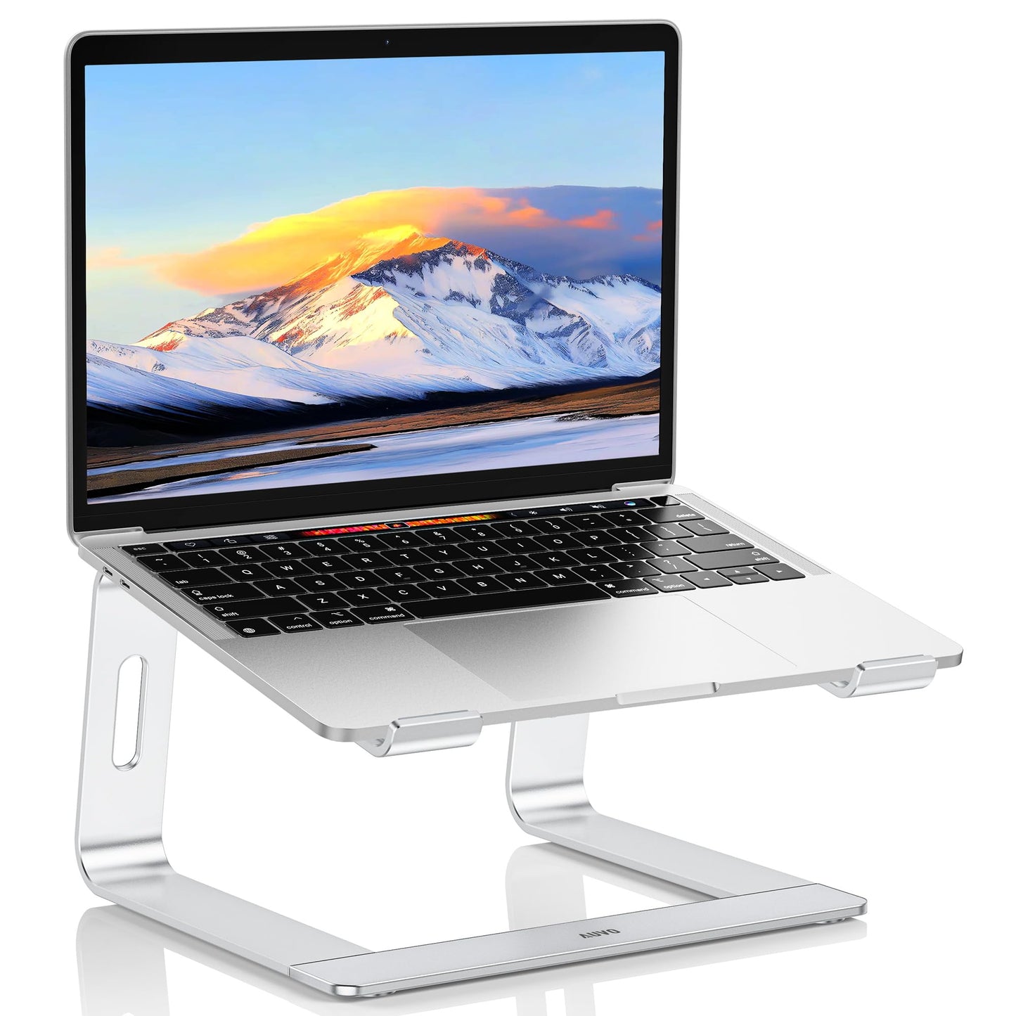 Auvo Laptop Stand, ALS01 Aluminum Laptop Holder Stand for Desk, Compatible with MacBook Air/Pro, Dell, HP, Lenovo and more 10-15.6 inch Laptops