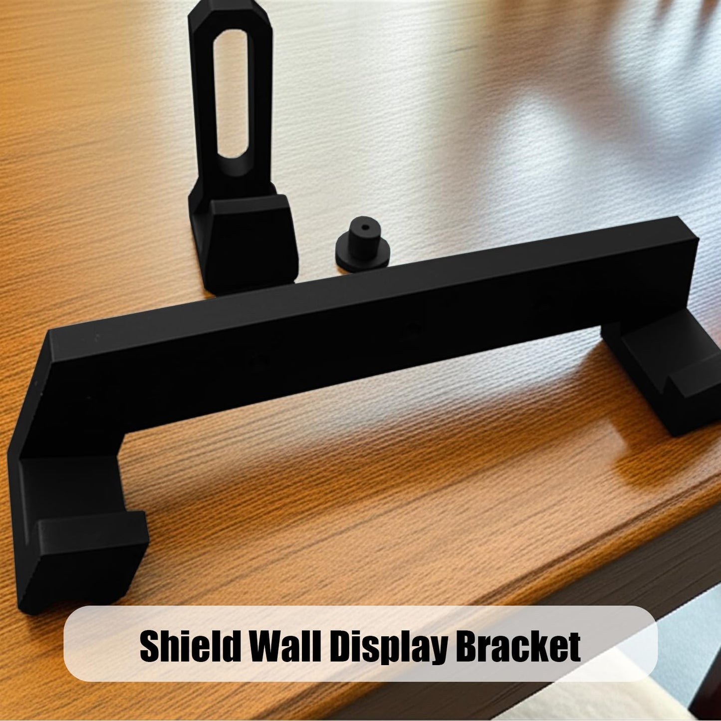 Shield Wall Mount Display Shelf, Adjustable Wall Mounted Shield Display Bracket, Shield Wall Mount Display Shelf For Collectibles
