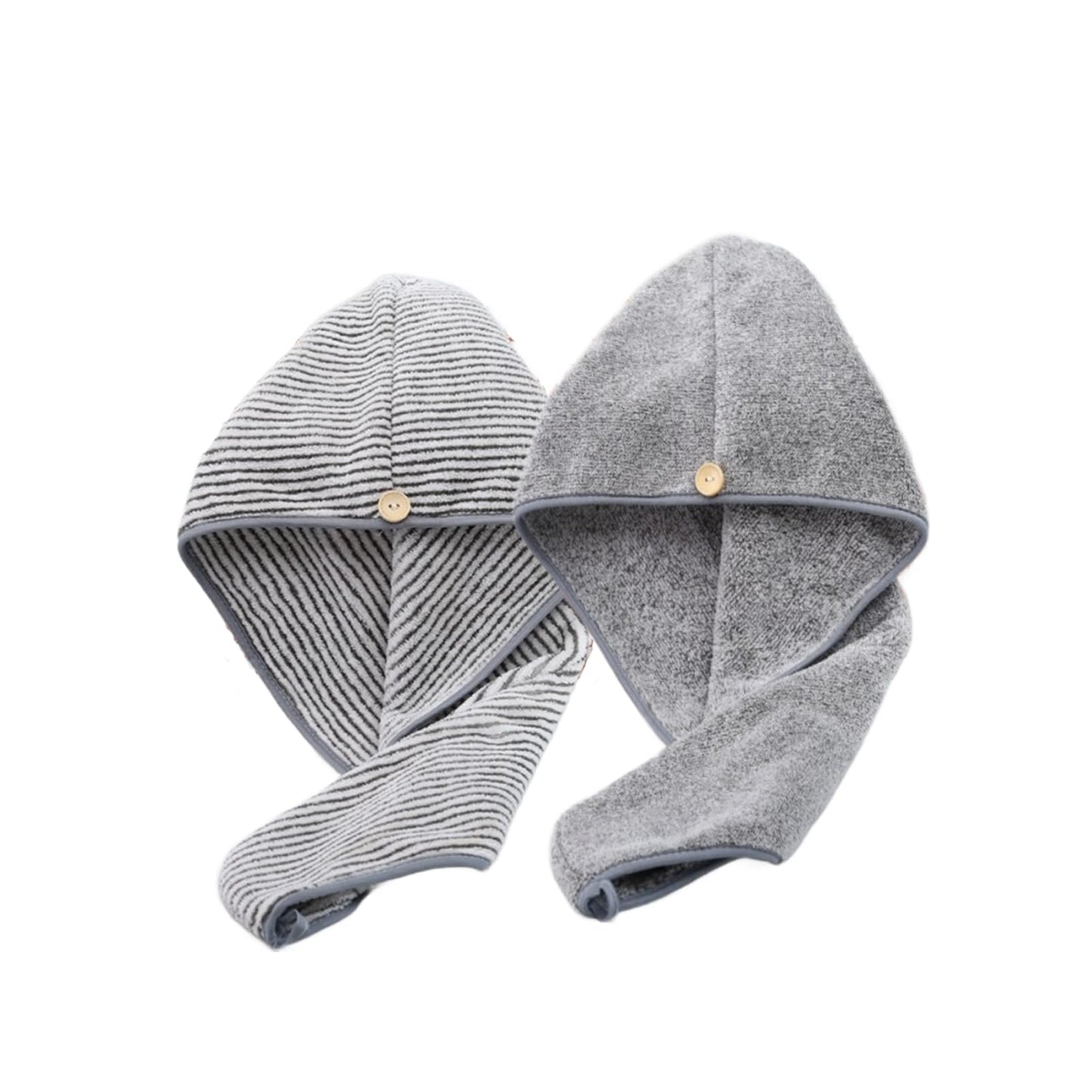 LIANRISES 2pcs Hair Wrap Towel, Head for Women girl, Turban Wet Microfibre, Turbans For Long Hair, Curly Quick Drying