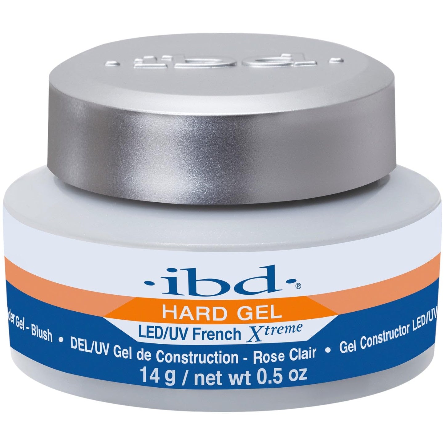 IBD Hard Gel - LED/UV French Xtreme Blush, 14 g - MADE IN USA - Premium build-up gel for gel nails