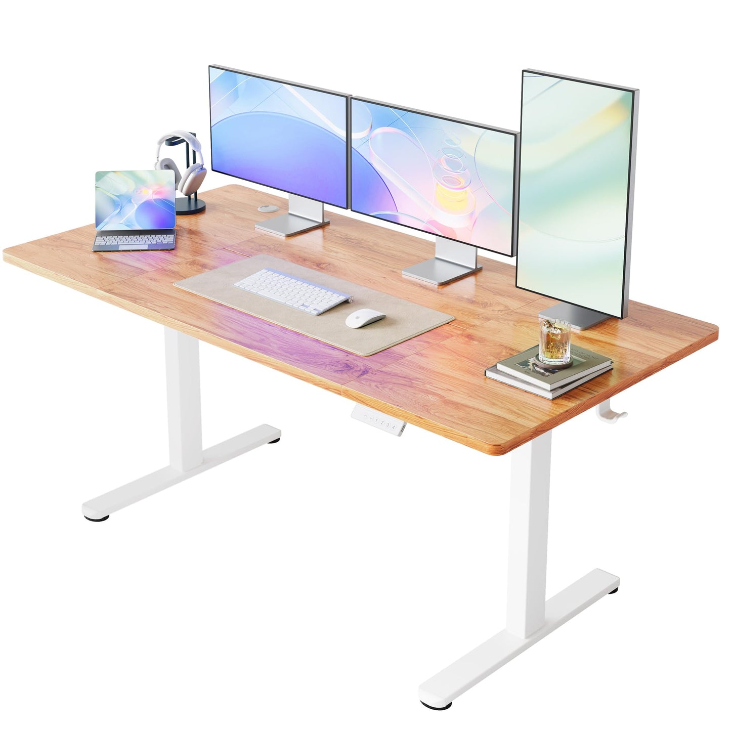HUANUO Standing Desk 160x80cmcm mit 4 Memory height settings