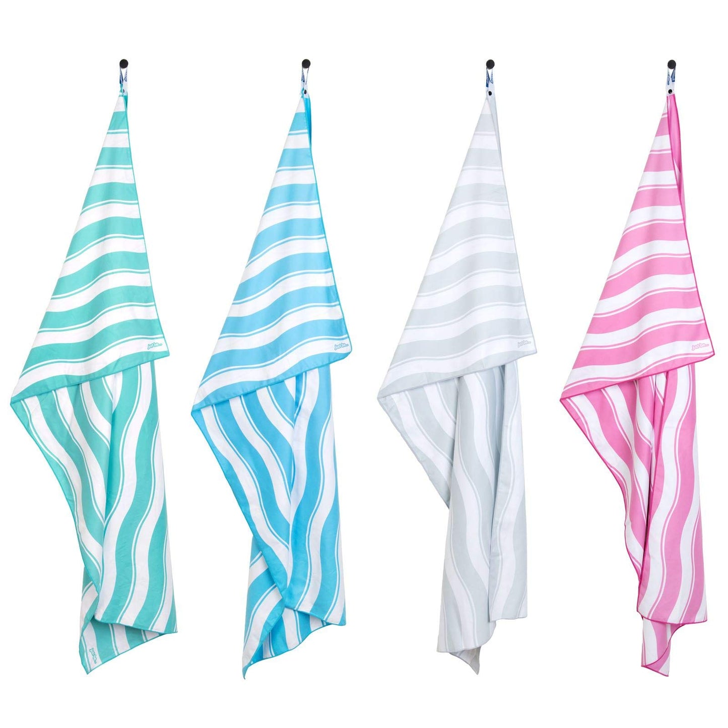 just be... Microfibre Beach Towel Gym Towel - Lightweight Compact Swimming Quick Dry Towel Anti-Sand - Beach Towels for Adults and Kids