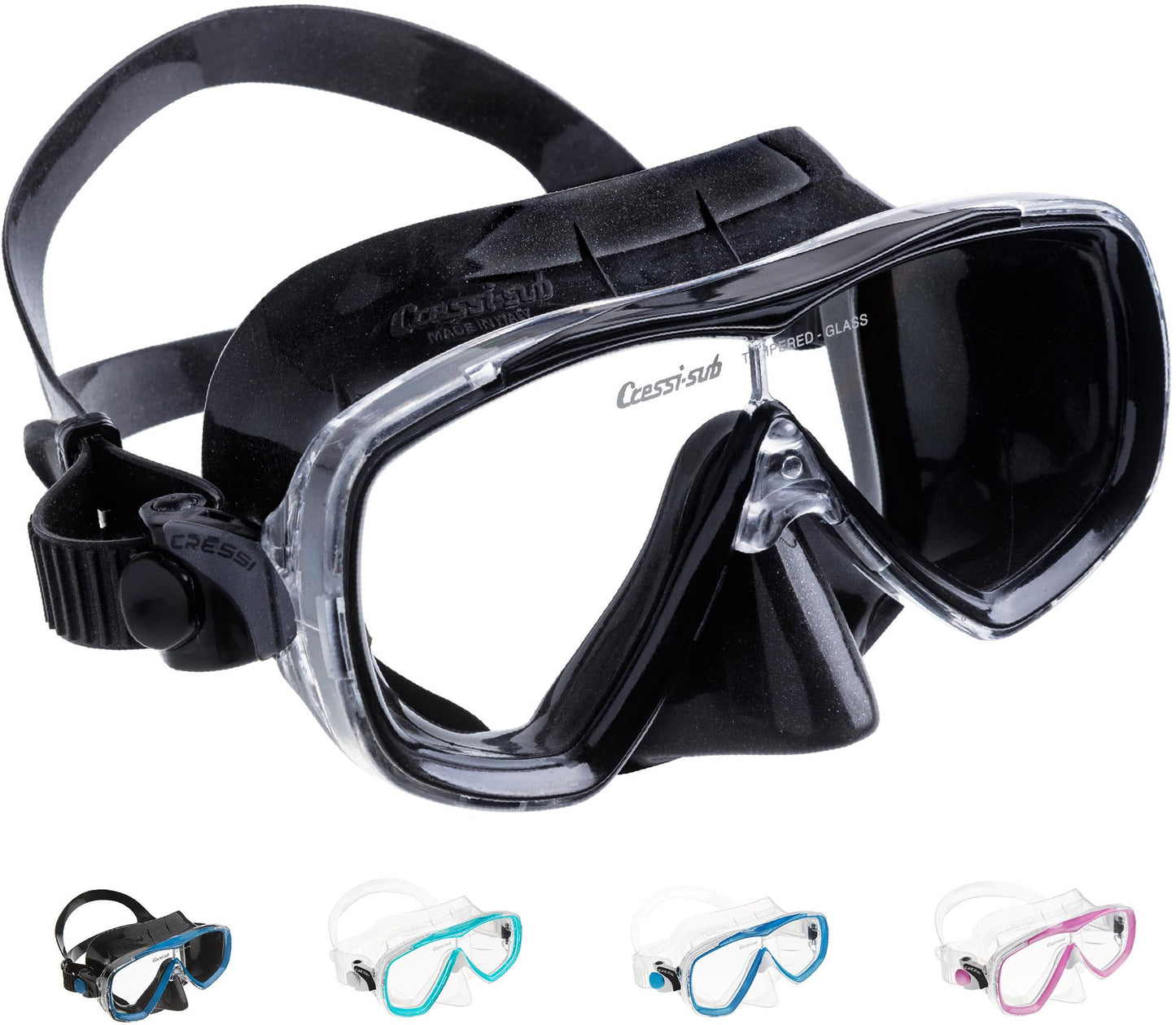 Cressi Estrella - Mask Estrella, Black/Black, One Size, Unisex Adult