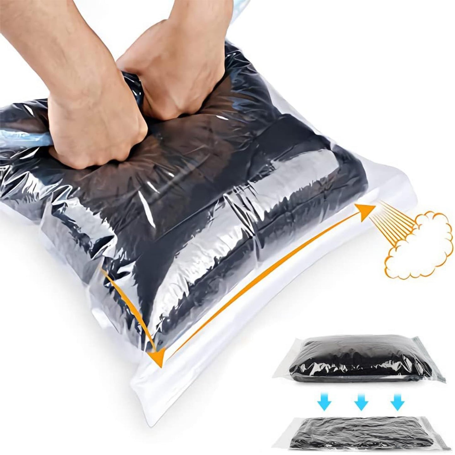 ATB-Foger Large Sealable Plastic Bag 60×70 CM,60x50cm Large Ziplock Bags for Clothes Travel Storage Reusable Waterproof for Down Jackets Sweater