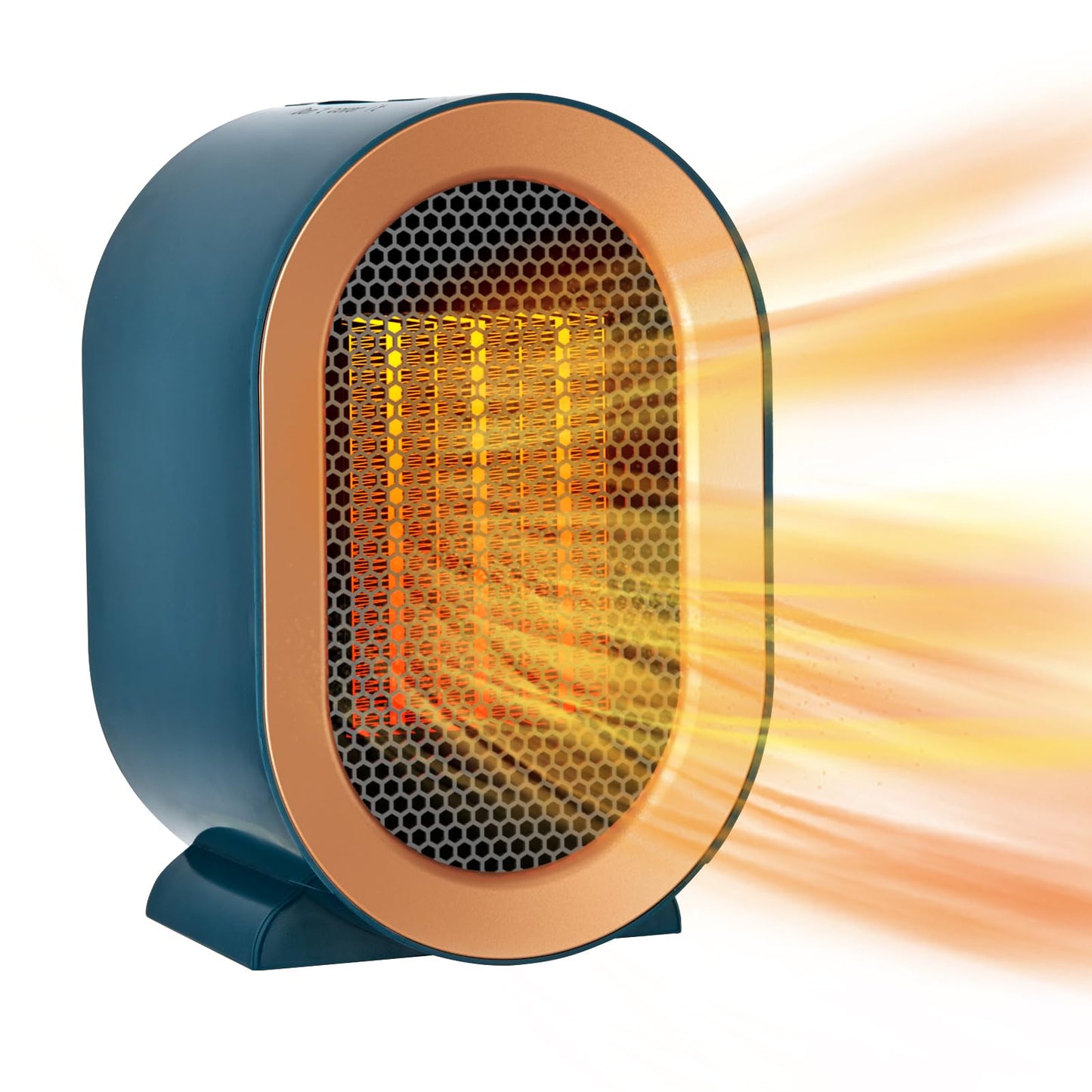 Electric Heater, Fan Heaters for Home Low Energy Silent, Mini Ceramic Heater with 2 Heat Settings, Overheating & Tip-Over Protection, Portable Space