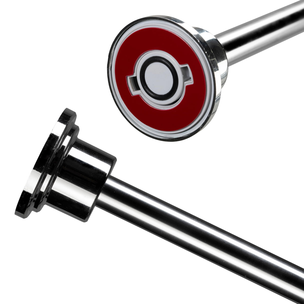 Stick n Lock Premium Telescopic Adhesive Shower Curtain Rod, Chrome 1295mm-2298mm