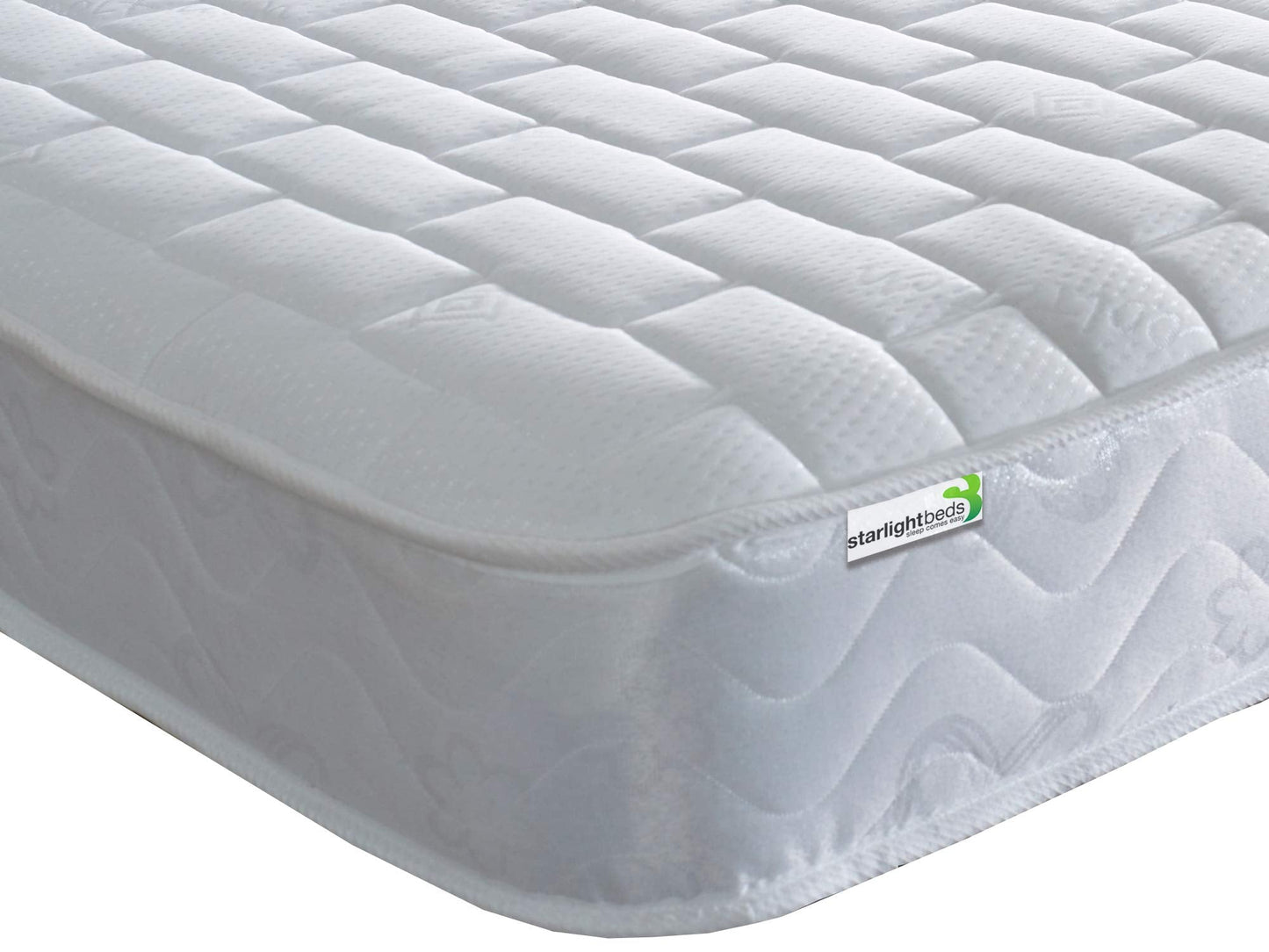 Starlight Beds - 90x200 European Size Mattress (90cm x 200cm) Memory Foam Sprung Mattress