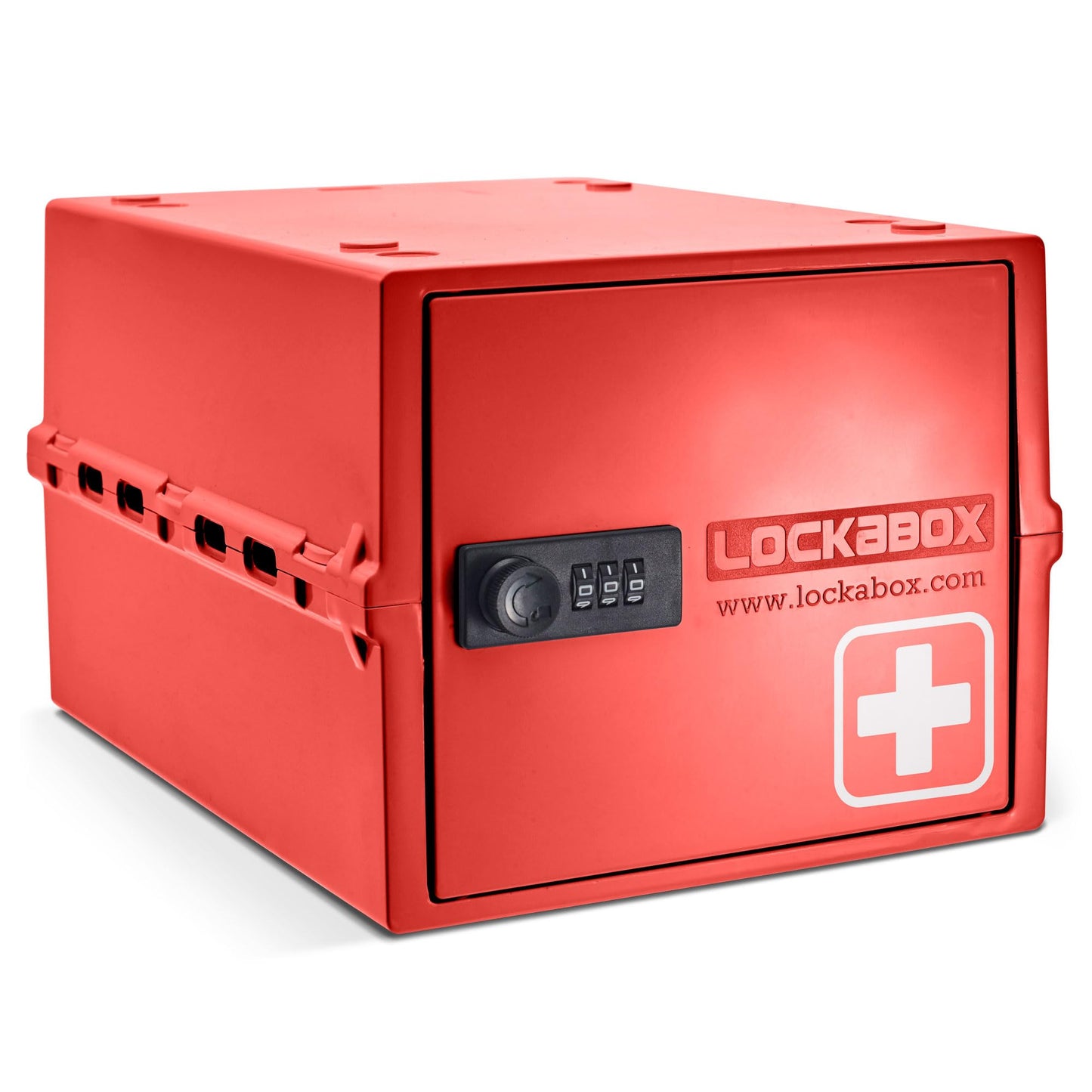 Lockabox One Medi Red | Premium Lockable Medicine Box | 10 Litre Lightweight & Hygienic Medicine Lock Box | BPA-Safe