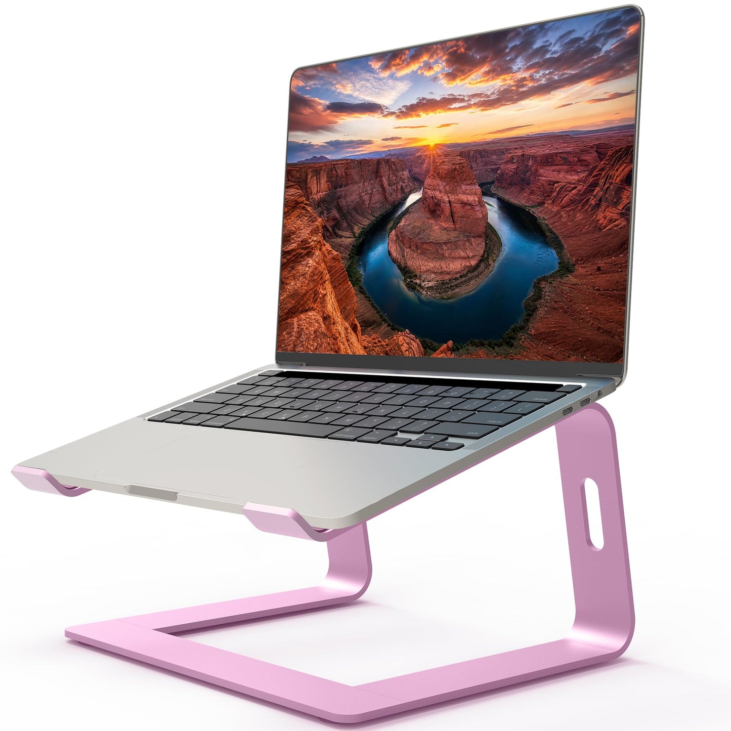 Orionstar Laptop Stand for Desk, Aluminum Laptop Riser, Portable Computer Stand for Apple Mac MacBook Air Pro 10-15.6 Inch Notebook Computer