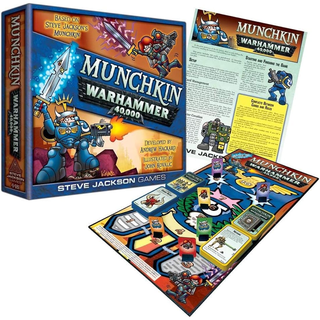 Steve Jackson Games - Munchkin: Warhammer 40000 - Board Game, for players aged 14+