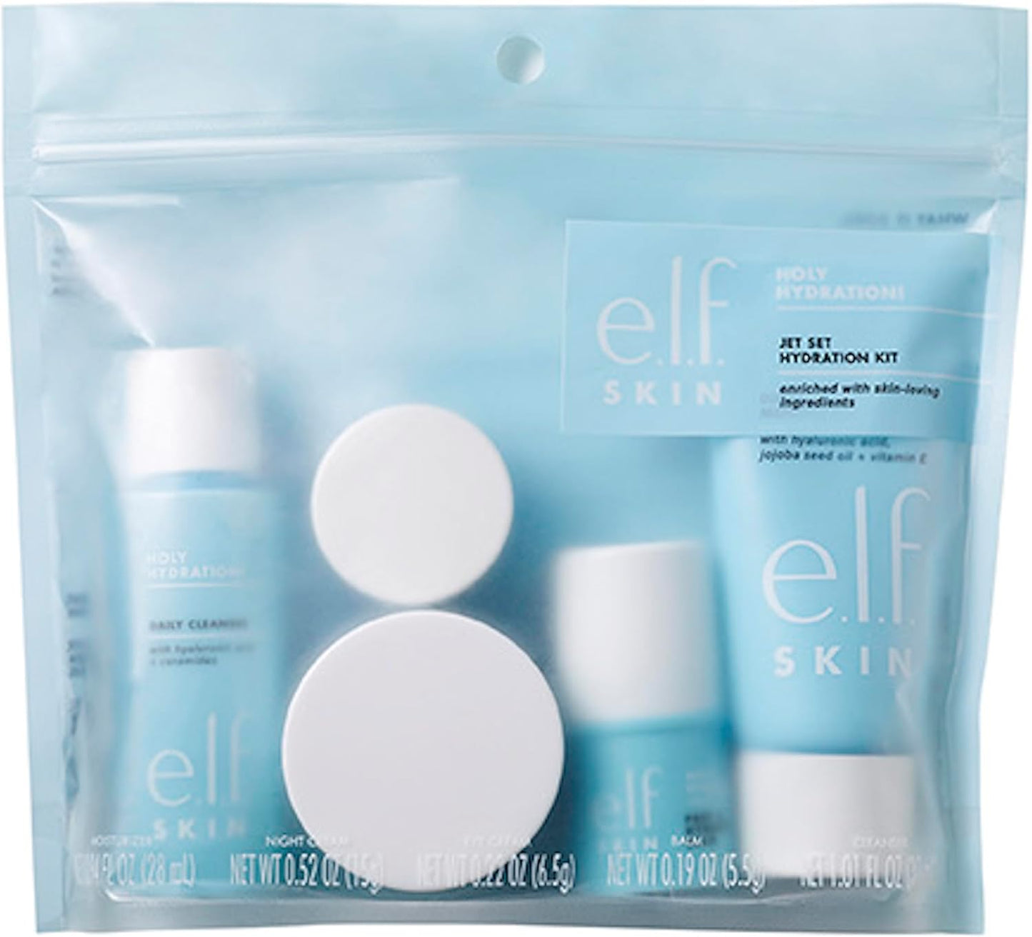 e.l.f. SKIN Jet Set Hydration Kit, Travel Friendly Hydrating Skincare Set, New but scruffy packaging