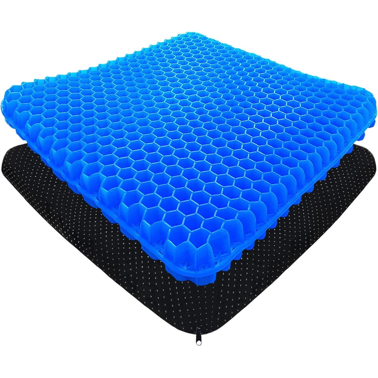 hzbaiyi Gel Seat Cushion, Honeycomb Thick Gel Cushion Pressure Cushions for Bottoms Soft Sitter Cushion Relieving Back Coccyx Pressure Seat Cushions
