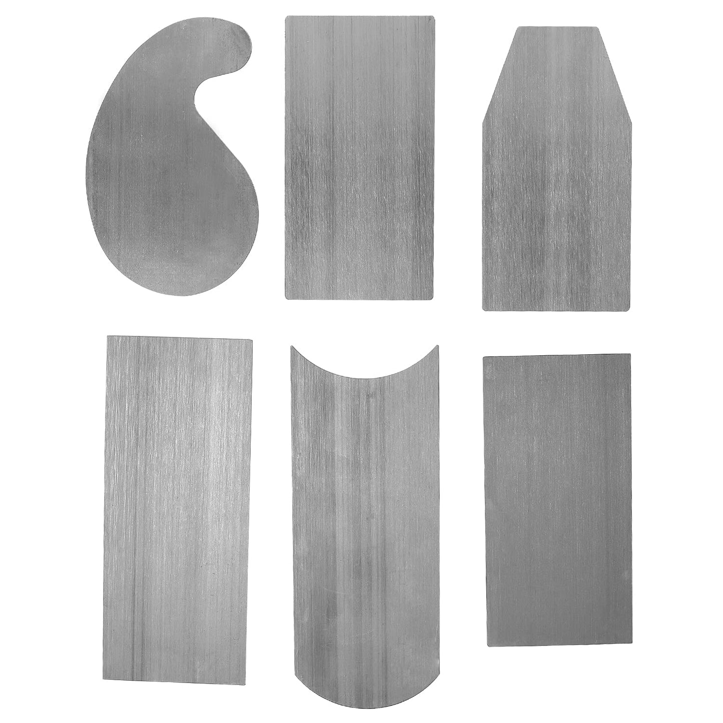 6Pc Shaped Cabinet Scraper Set, 6 Pieces Woodworking Scrapers