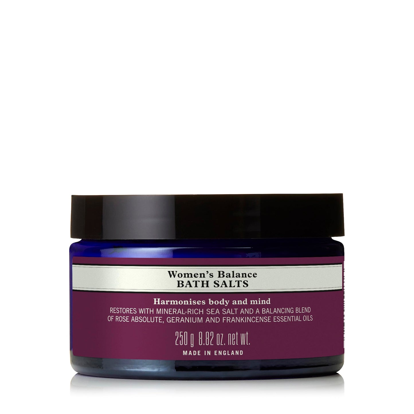 Neal's Yard Remedies Womens Balance Bath Salts, Salt Crystals with Essential Oil Blend for Women, Vegan & Cruelty-Free, 250g