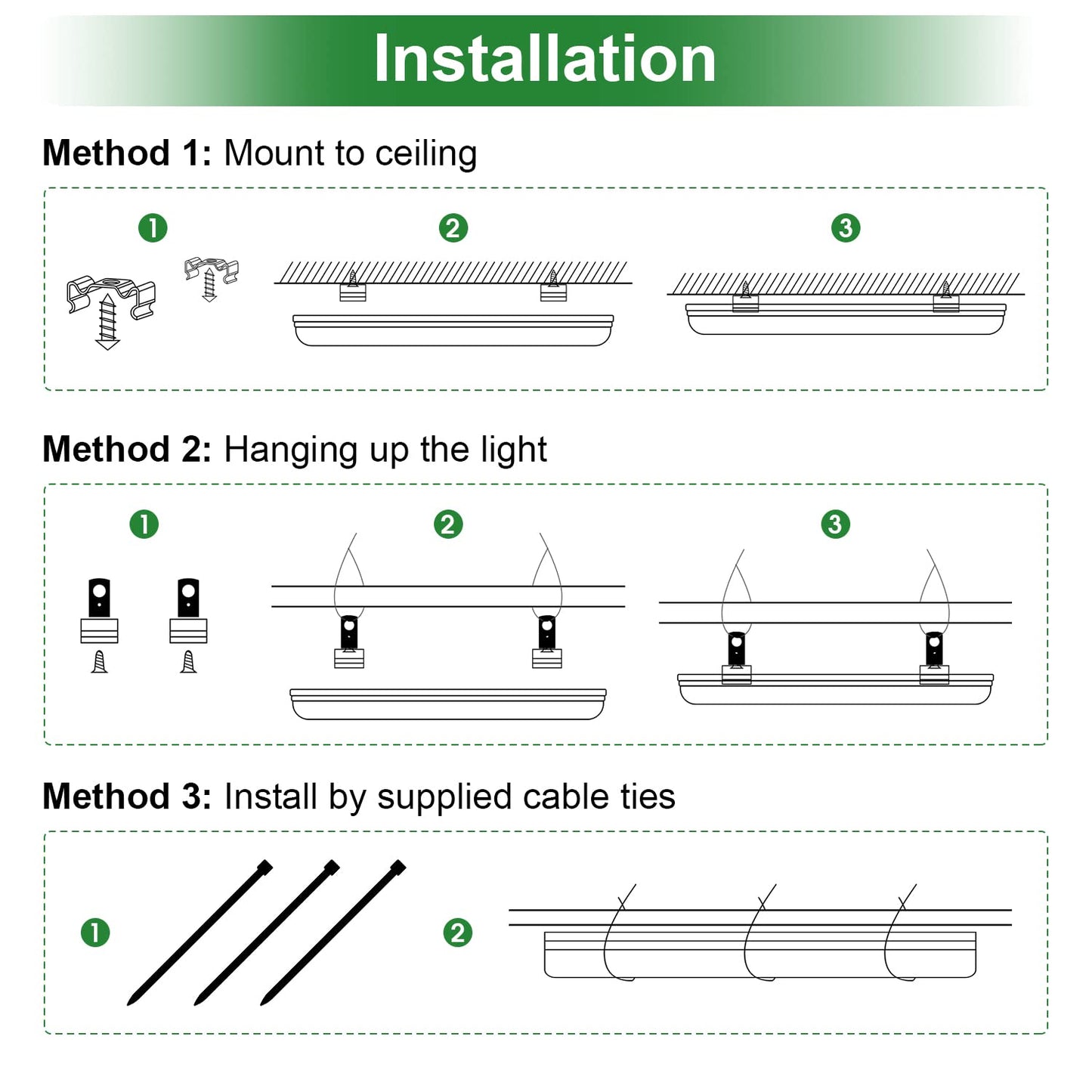wolezek 2FT T8 Grow Light, 384 LEDs Grow Lights for Indoor Plants, with Dasiy Chain Function, Full Spectrum Led Plant Grow Lights for Greenhouse/Grow