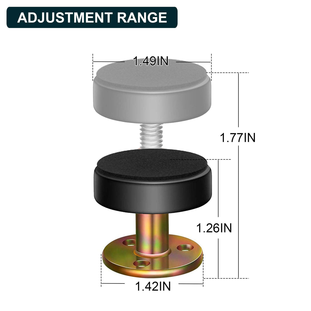 Adjustable Threaded Bed Frame Anti-Shake Tool for Bed, Headboard Stoppers, Telescopic Support for Room Wall,Bedside Headboards Prevent loosening