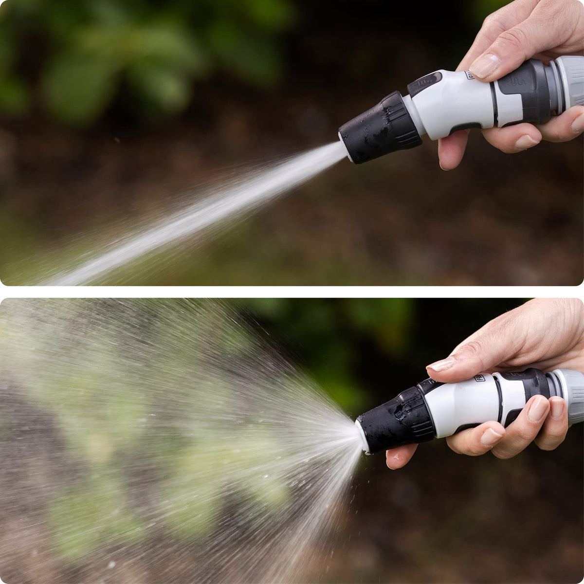 FITT Force 25m, Water Hose for Garden Irrigation, Light, Resistant and Compact, for Intensive Use, with Nozzle, Colour Grey-Lime, -43% CO2e