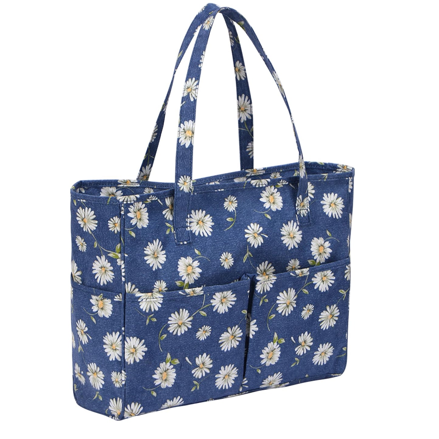 Coopay Knitting Tote Bag, Knitting Bag, Crochet Tote Bag, Craft Bags for Crafting, Sewing, Cross Stitch or Embroidery, Crafters Bag, Knitting Project