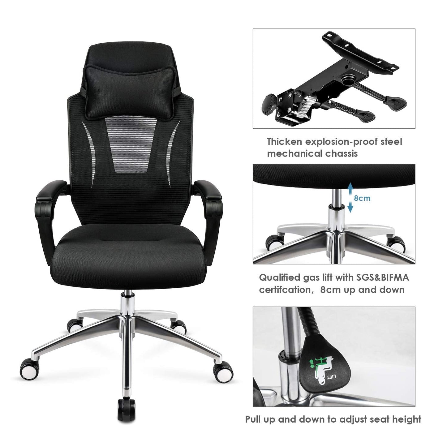 mfavour Office Chair MFV007, black, 5054574094465