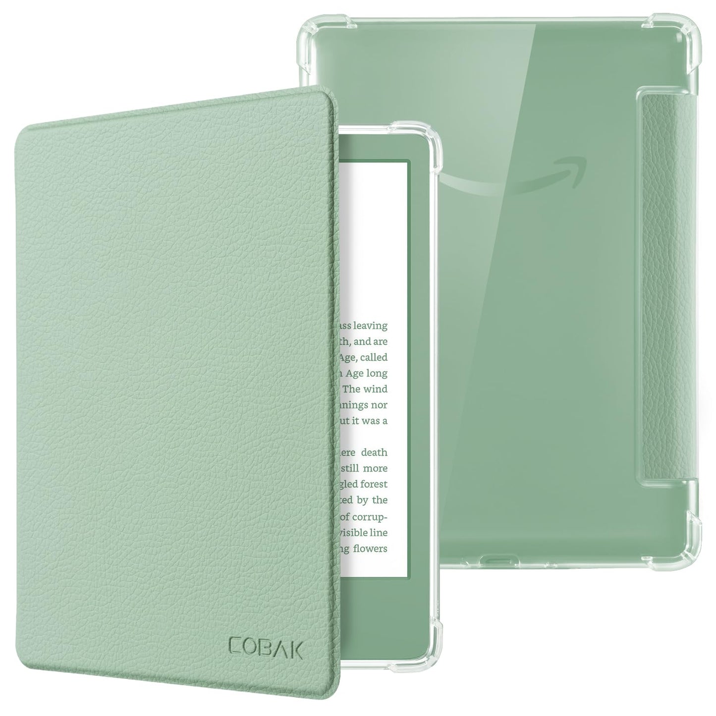 CoBak Case for 6" Kindle 11th Generation 2024 and 2022 - Ultra Slim Lightweight Transparent Clear TPU Back Shell Protective Cover with Auto Wake/Sleep