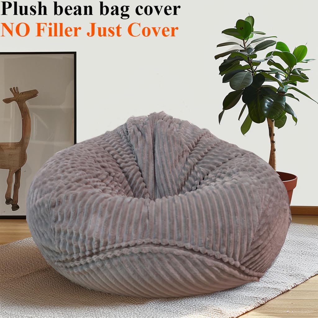Bestenrose without Filler Bean Bag Cover Stuffed Storage Sofa Chair Cover