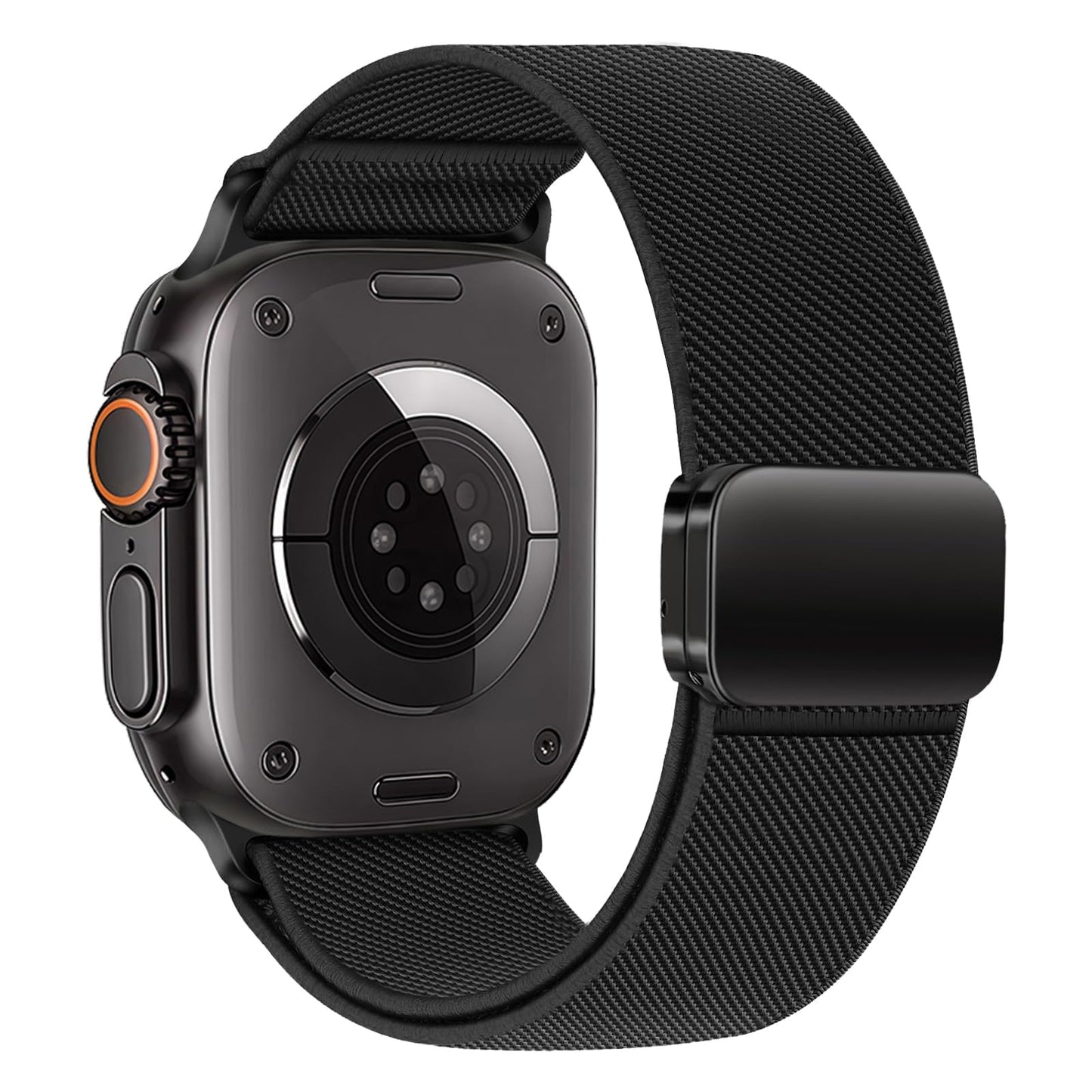 SOLOLUP Stretchy Magnetic Straps for Apple Watch Ultra 3/2 Strap 49mm 46mm 45mm 44mm 42mm iWatch Men/Women,Elastic Loop Nylon Fabric Sport Replacement