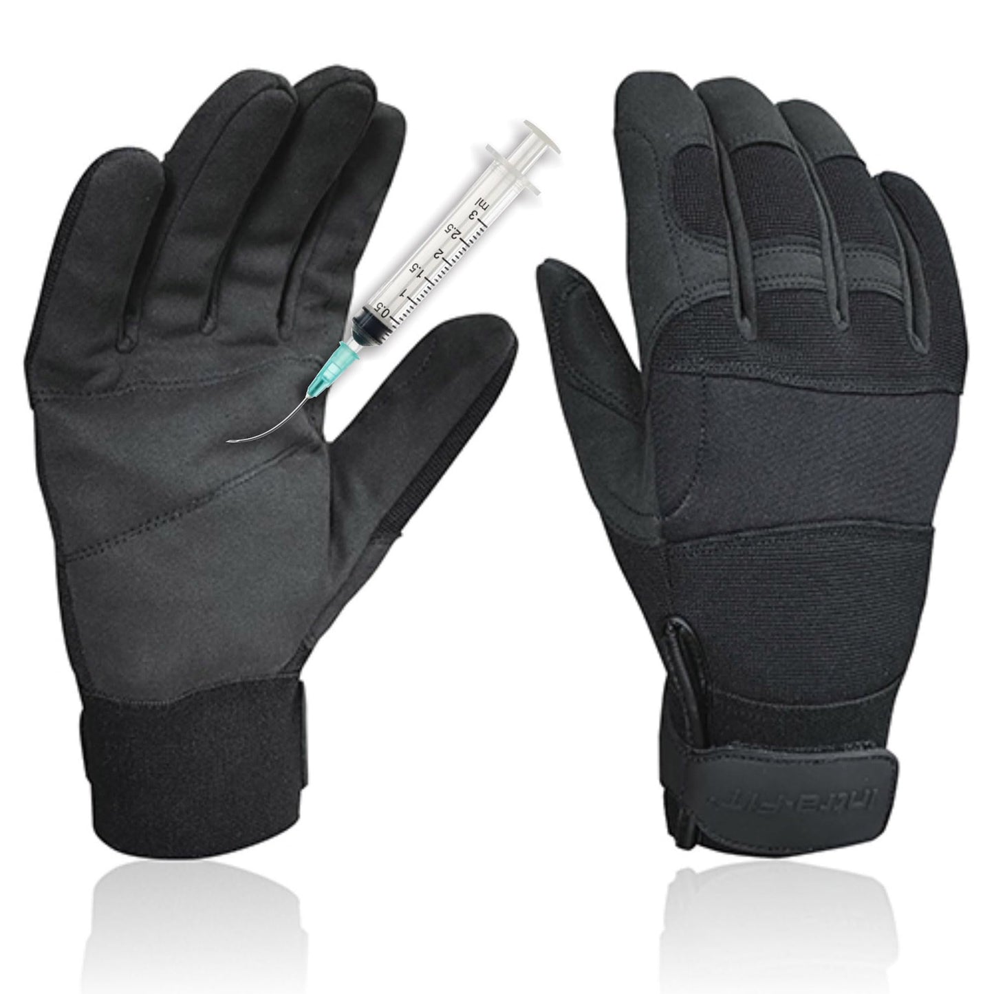 Intra-FIT Needle Puncture & Cut Resistant Gloves, Flexible and Breathable Safety Work Gloves for Men Size L