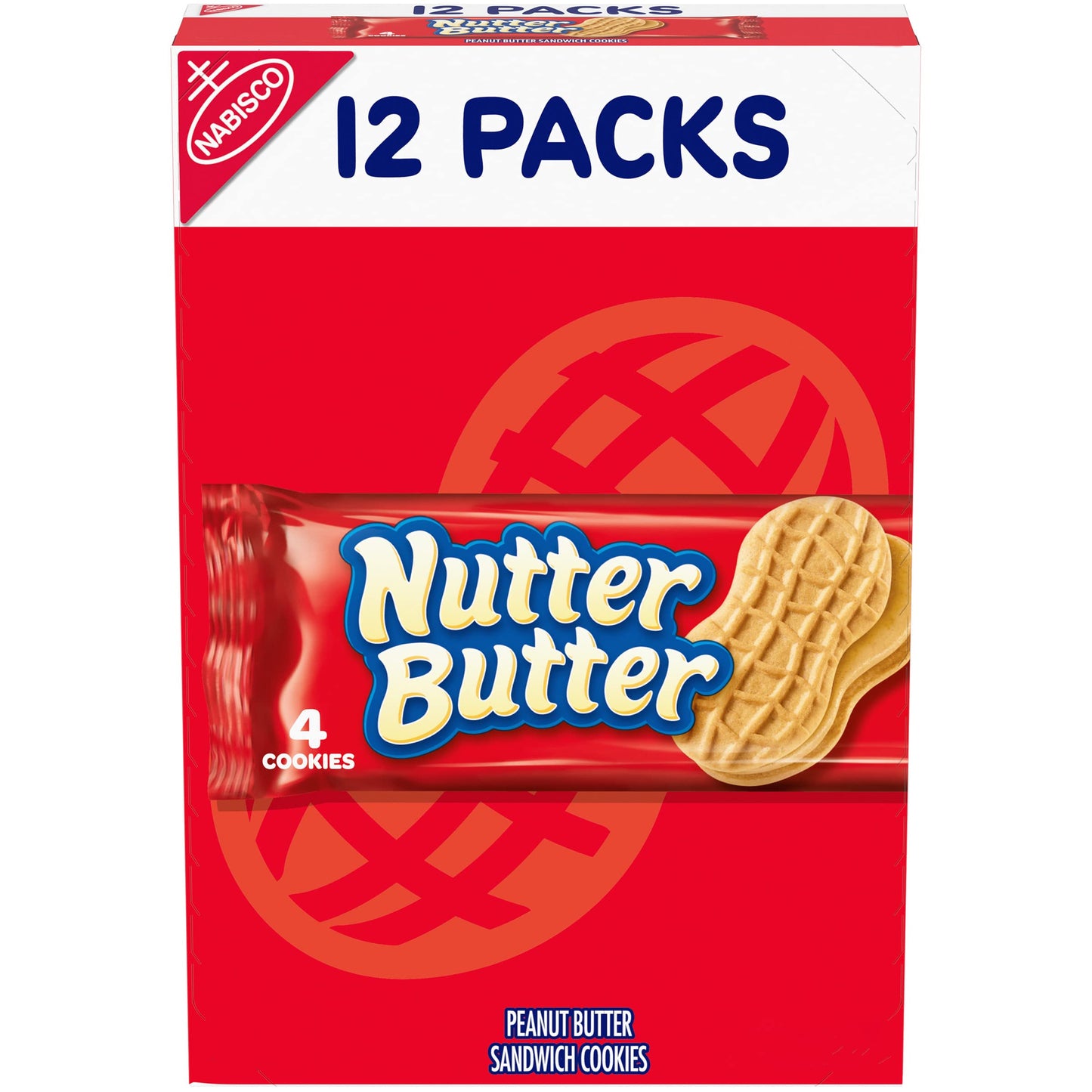Nutter Butter Peanut Butter Sandwich Cookies - Snack Pack, 12 Count