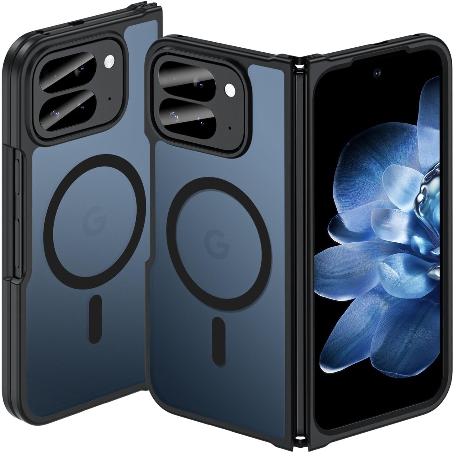 Fin2feel for Google Pixel 10 Pro Fold Case Magnetic, [Compatible with MagSafe][Slim Fit], Magnetic Charing Translucent Matte Back Shockproof Phone