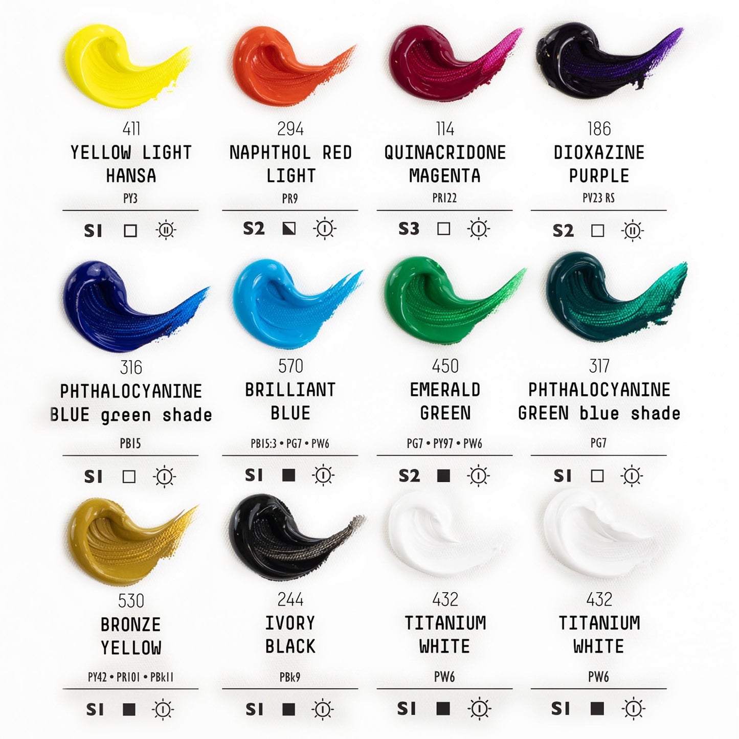 Liquitex Professional Acrylic Heavy Body Set of 12 x 59 ml Classic Colours