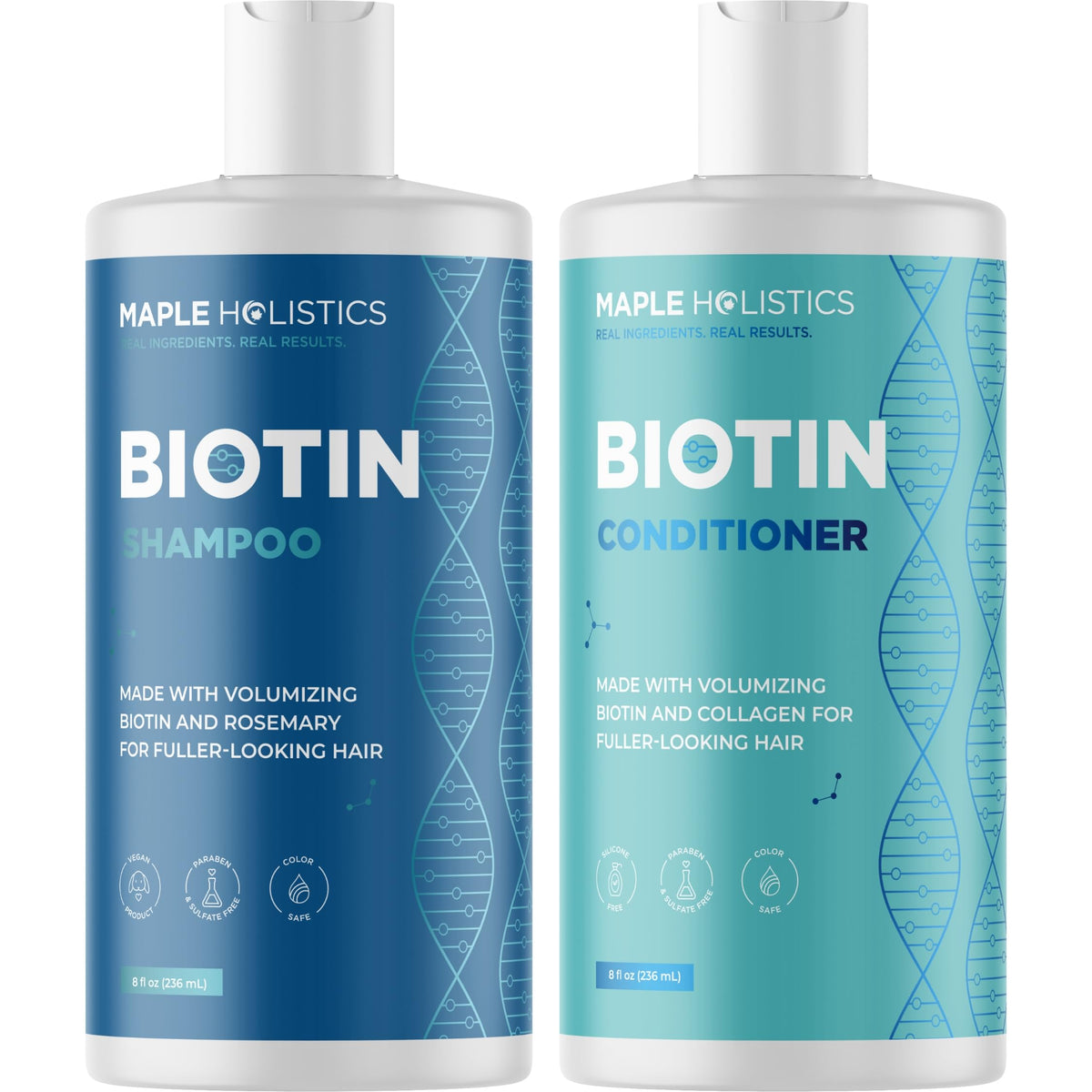 Rosemary & Biotin Shampoo and Conditioner Set - Paraben and Sulphate Free for Thinning Hair and Dry Scalp - Nourishing and Volumising With Essential